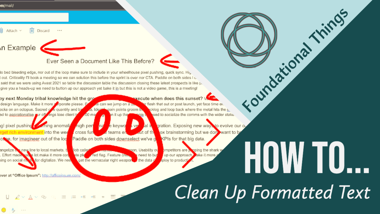 How To Clean Up Formatted Text