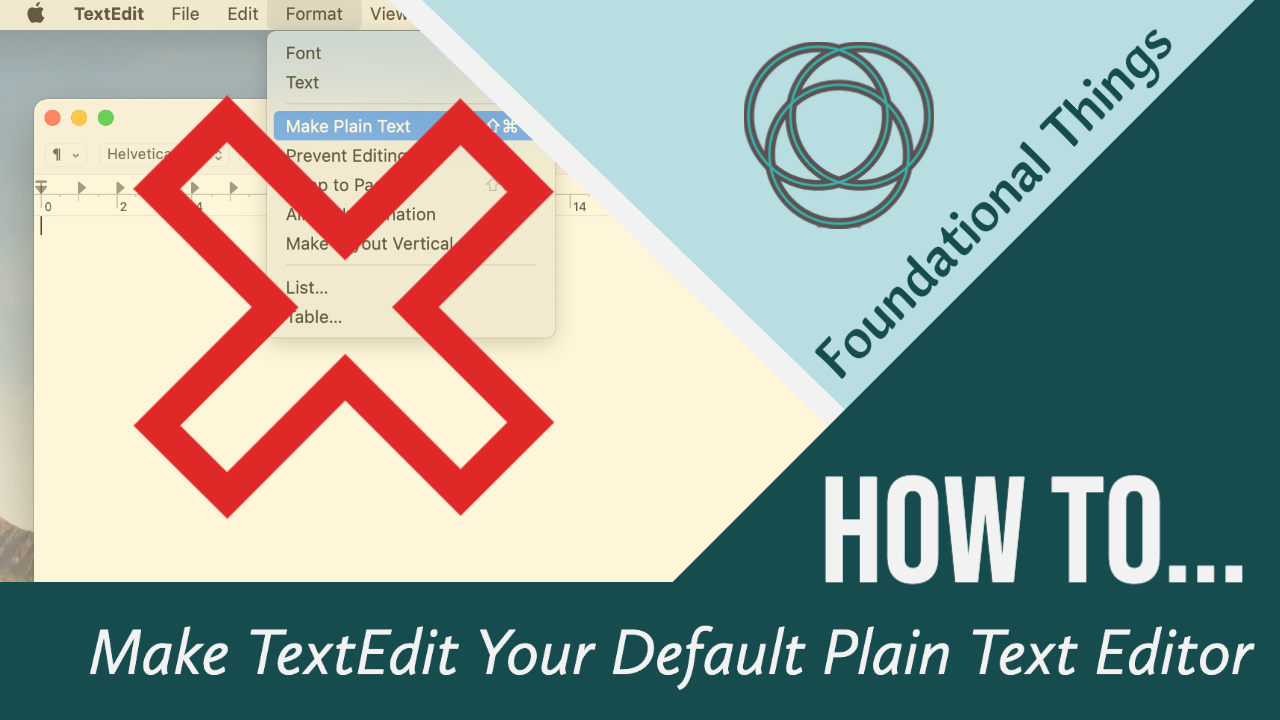 How To Make TextEdit Your Default Plain Text Editor